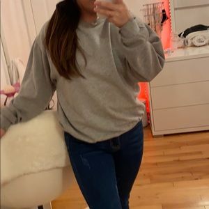 Grey oversized sweater